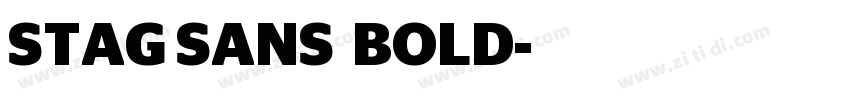 STAG SANS  BOLD字体转换